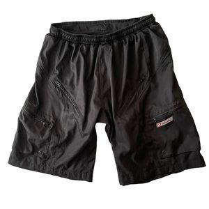 Bellwether Men cycling shorts XL Ultralight Gel padded pockets Black lined